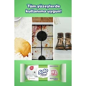 Solo Yüzey Temizlik Havlusu 80 Yaprak XL Deterjan Katkılı Plastik Kapaklı (3 Lü Set) 240 Yaprak