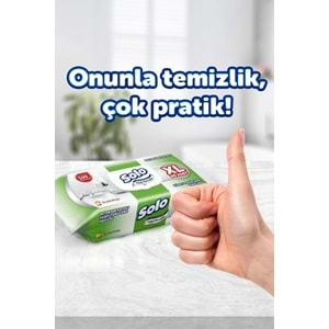 Solo Yüzey Temizlik Havlusu 80 Yaprak XL Deterjan Katkılı Plastik Kapaklı (4 Lü Set) 320 Yaprak