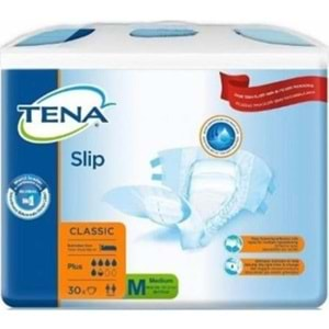 Tena Slip Polietilen Bel Bantlı Hasta Bezi M-Orta 150 Adet (5PK*30)