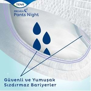 Tena Proskin Pants Night Emici Külot Hasta Bezi Gece Medium-Orta/Süper 120 Adet (4PK*30)