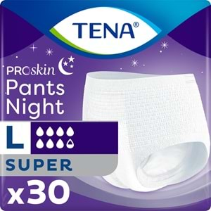 Tena Proskin Pants Night Emici Külot Hasta Bezi Gece Large-Büyük/Süper 120 Adet (4PK*30)