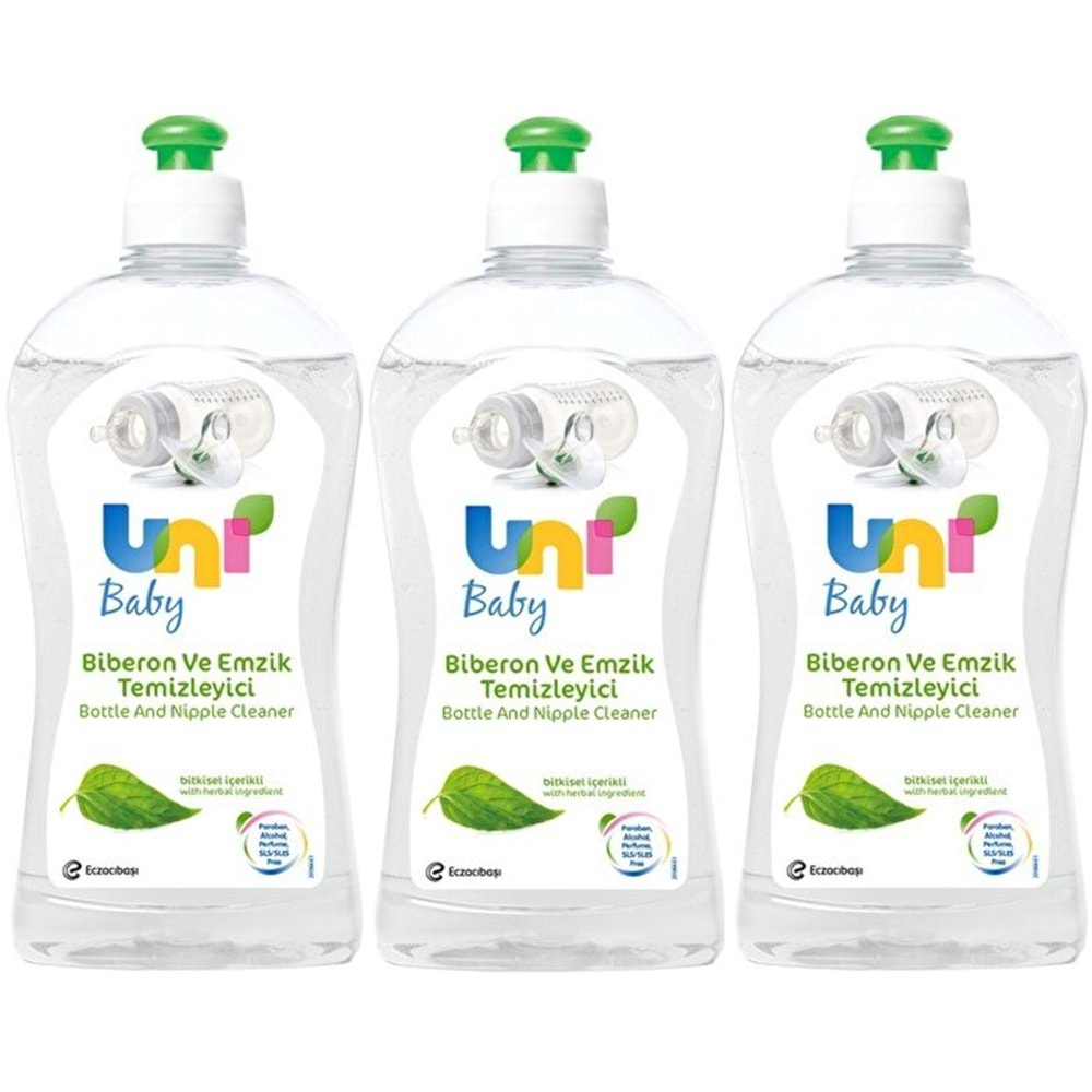 Uni Baby Biberon ve Emzik Temizleyici 500ML (3 Lü Set)