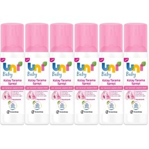 Uni Baby Kolay Saç Tarama Spreyi 200ML (Yeni) Zor Taranan Saçlara Özel (6 Lı Set)