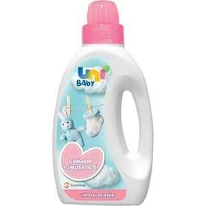 Uni Baby Çamaşır Yumuşatıcı 1500Ml Hassas Ciltler İçin/Hipoalerjenik (Pembe) (2 Li Set)