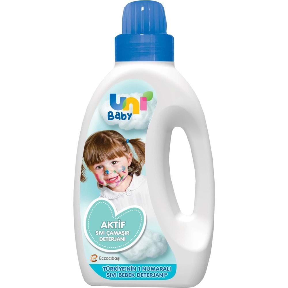 Uni Baby Sıvı Çamaşır Deterjanı 1500ML Aktif (Mavi) (5 Li Set)