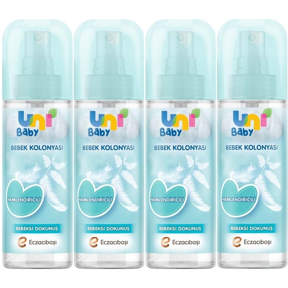 Uni Baby Bebek Kolonyası 150ML Nemlendiricili/Bebeksi Dokunuş (4 Lü Set)