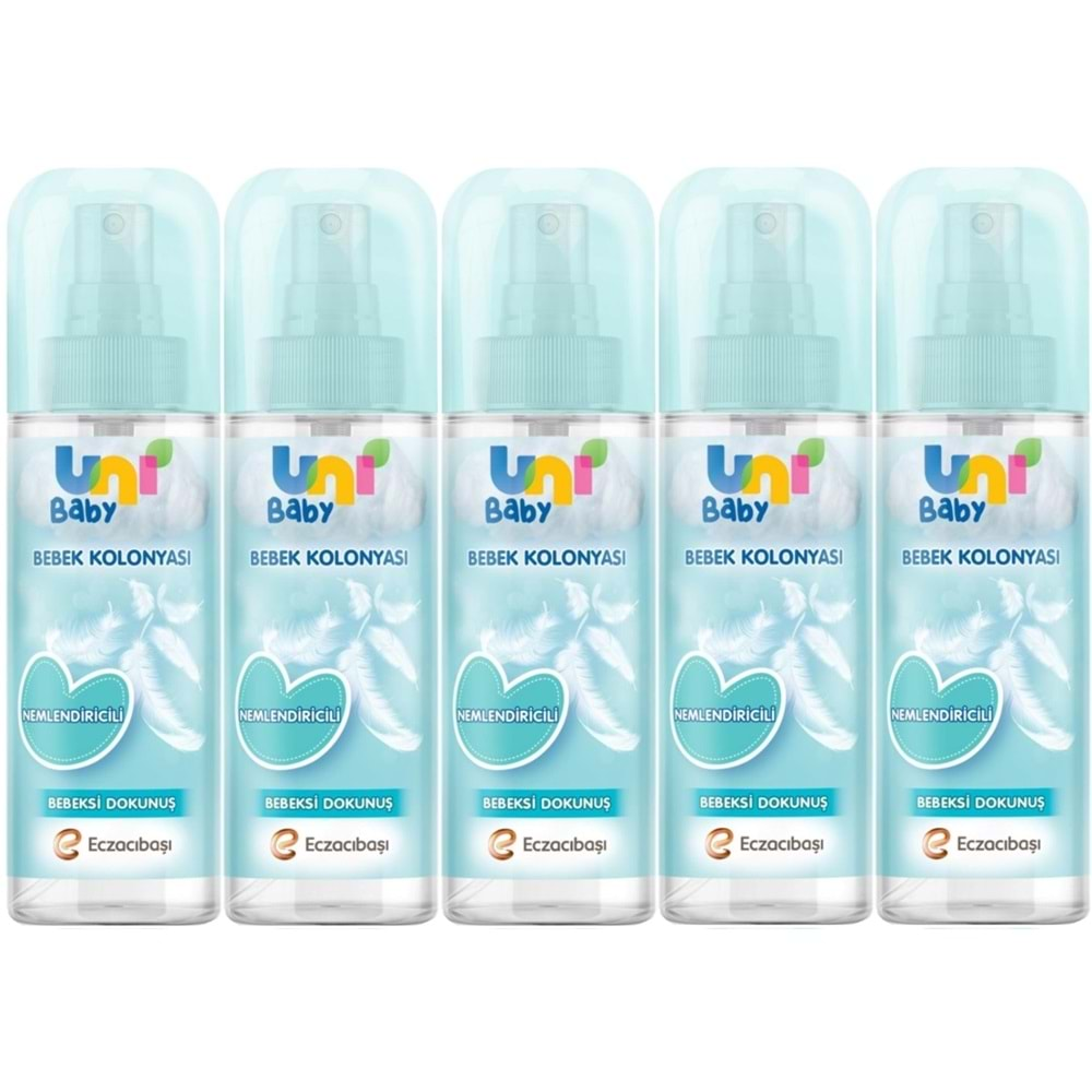 Uni Baby Bebek Kolonyası 150ML Nemlendiricili/Bebeksi Dokunuş (5 Li Set)