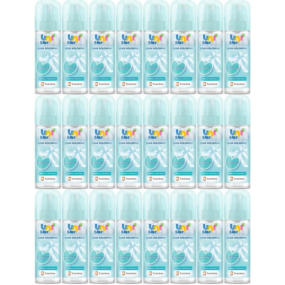 Uni Baby Bebek Kolonyası 150ML Nemlendiricili/Bebeksi Dokunuş (24 Lü Set)