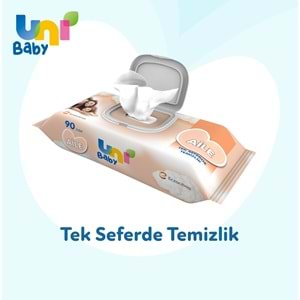 Uni Baby Islak Havlu Mendil 90 Yaprak Aile (3 Lü Set) 270 Yaprak Plastik Kapaklı