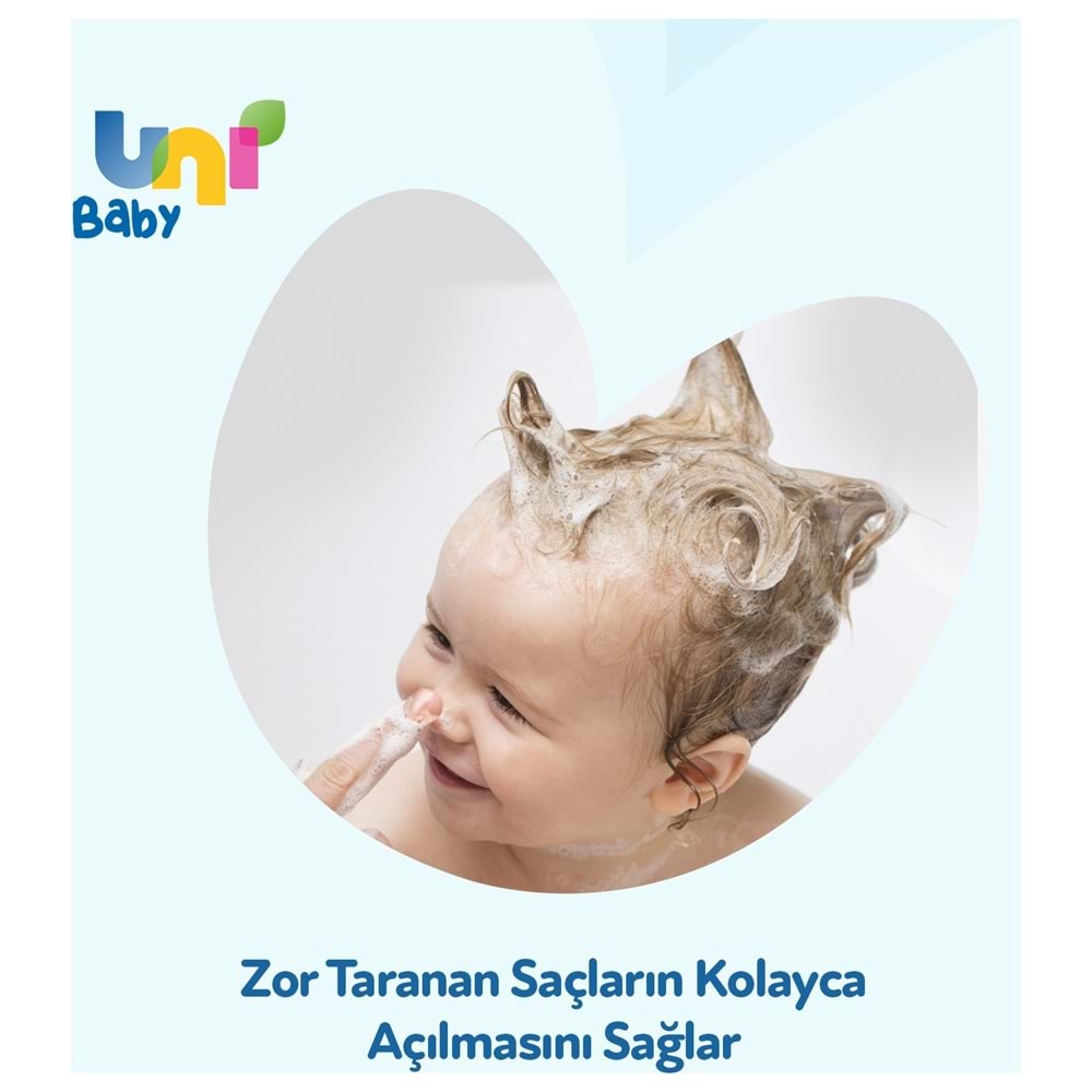Uni Baby Bebek Kolay Tarama Saç ve Vücut Şampuanı 700ML (Pompalı) (2 Li Set)