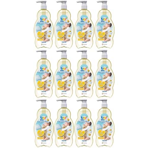 Uni Baby Bebek Şampuanı 700ML Tatlı Rüyalar (Pompalı) (12 Li Set)