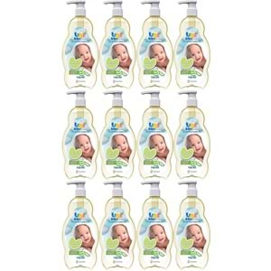 Uni Baby Bebek Şampuanı 700ML Keyifli Banyolar (Pompalı) (12 Li Set)