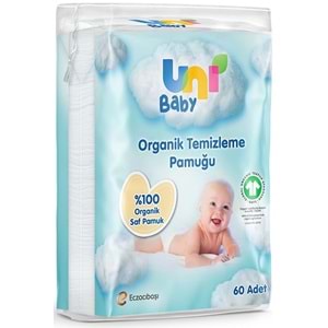 Uni Baby Bebek Temizleme Pamuğu 60 Adet Tekli Pk (18 Li Set)