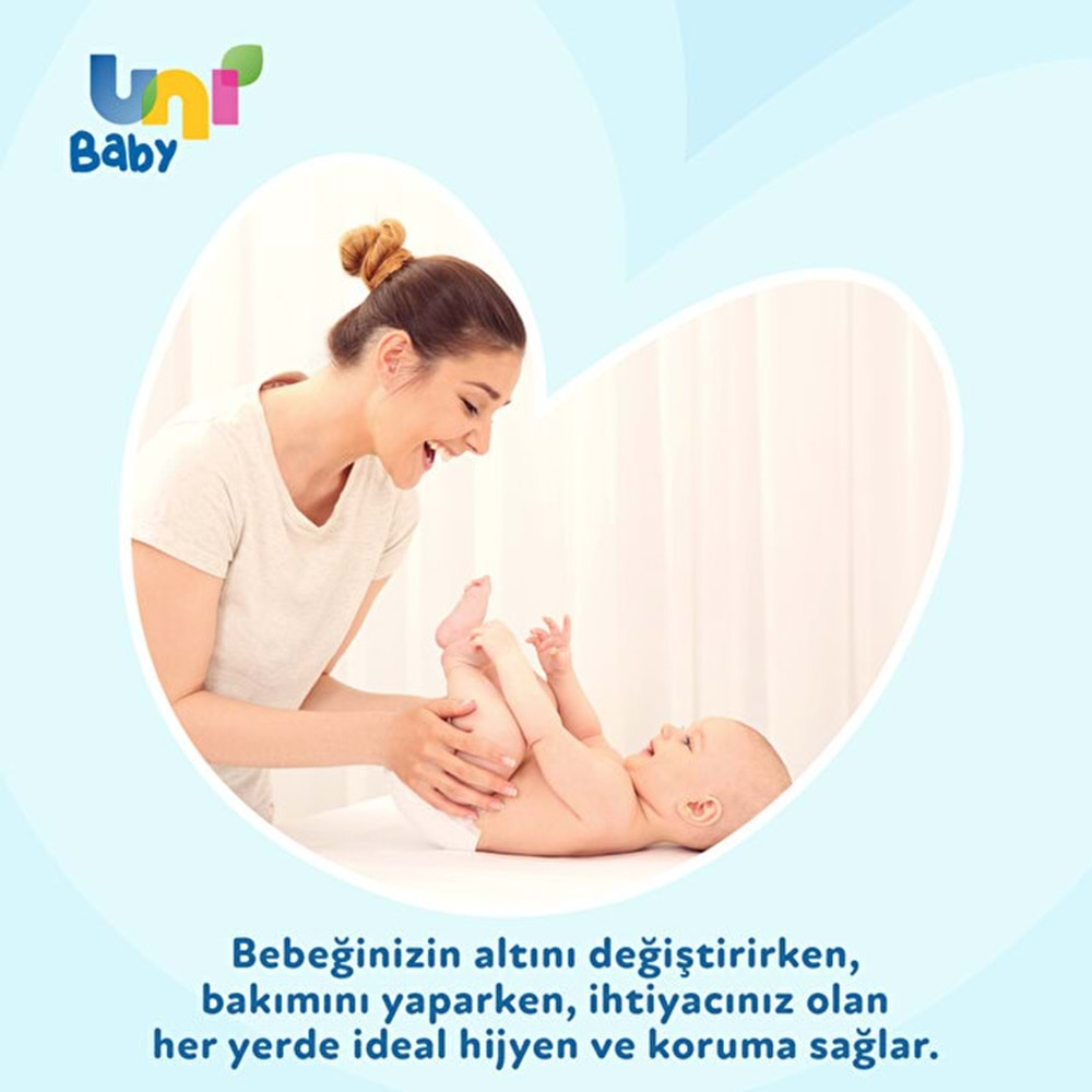 Uni Baby Bebek Bakım Örtüsü 60*60CM (İç Adet 10) Tekli Pk (9 Lu Set)