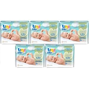 Uni Baby Islak Havlu Hassas Dokunuş 52 Yaprak (15 Li Set) 780 Yaprak (5PK*3)
