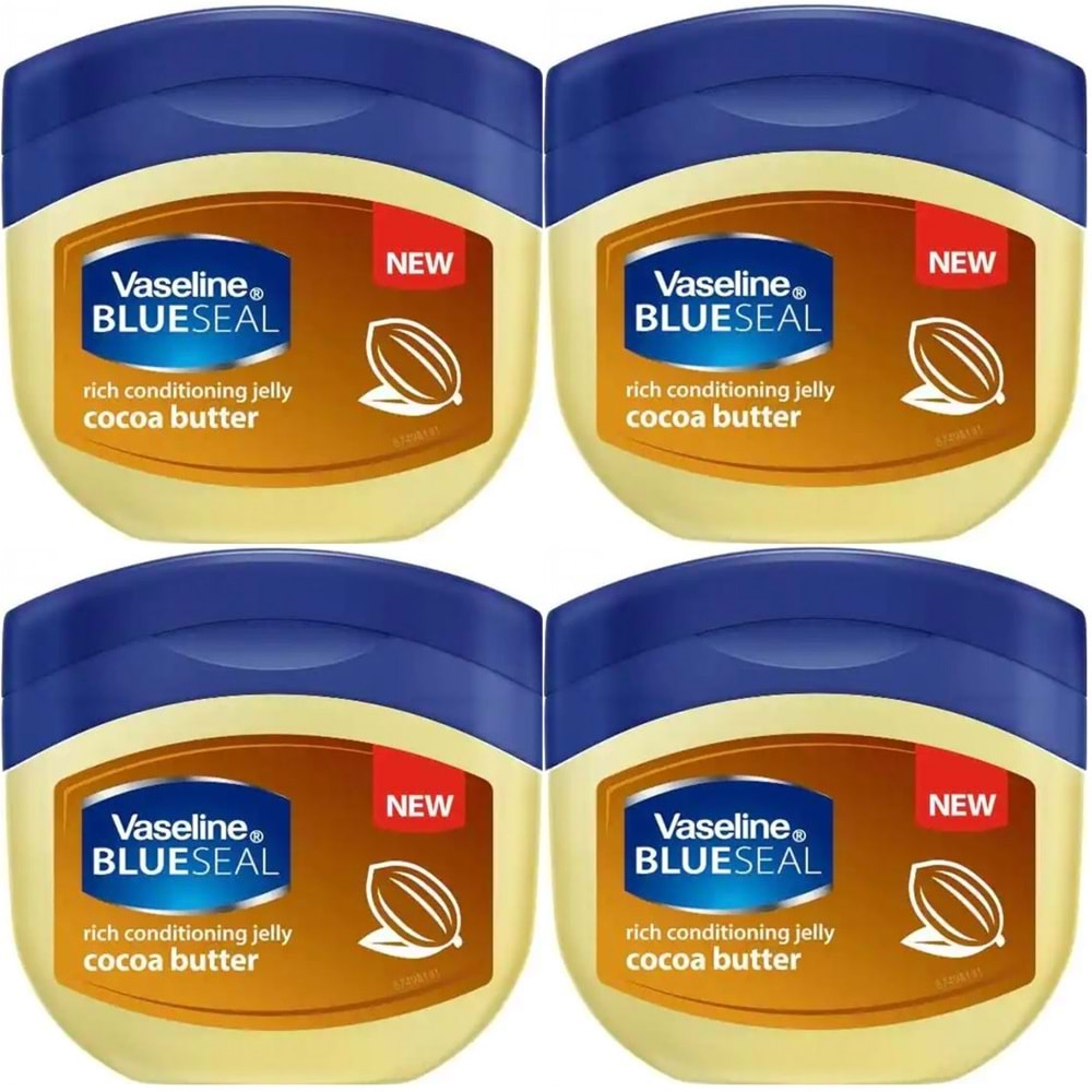 Vaseline Nemlendirici Jel Krem (Vazelin) 250ML Cocoa Butter (4 Lü Set)