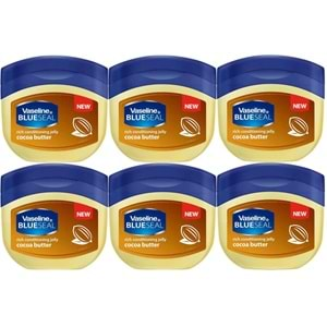 Vaseline Nemlendirici Jel Krem (Vazelin) 250ML Cocoa Butter (6 Lı Set)