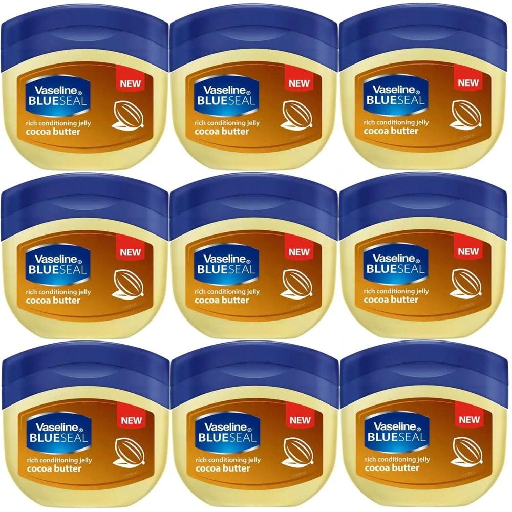 Vaseline Nemlendirici Jel Krem (Vazelin) 250ML Cocoa Butter (9 Lu Set)