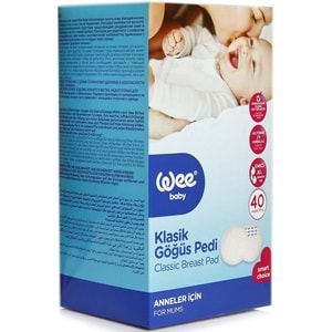 Wee Baby Klasik Göğüs Pedi (40 Lı) 120 Adet (3Pk*40)