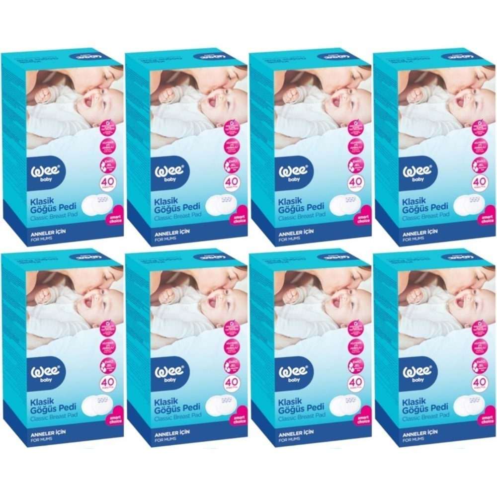 Wee Baby Klasik Göğüs Pedi (40 Lı) 320 Adet (8Pk*40)