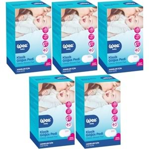 Wee Baby Klasik Göğüs Pedi (40 Lı) 200 Adet (5Pk*40)