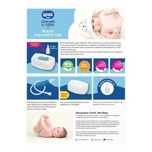 Wee Baby Burun Aspiratörü Seti Şeffaf (WEE945) (6 Lı Set)