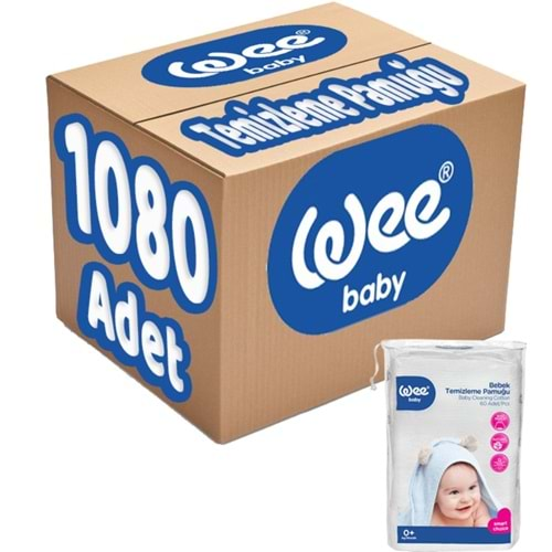 Wee Baby Bebek Temizleme Pamuğu 1080 Adet (18PK*60)